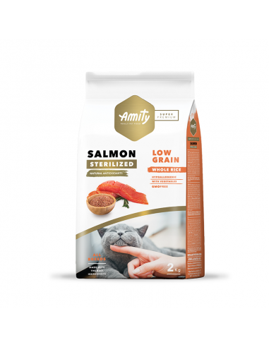 Alimento Amity Gato Adulto Esterilizado Salmón 2kg