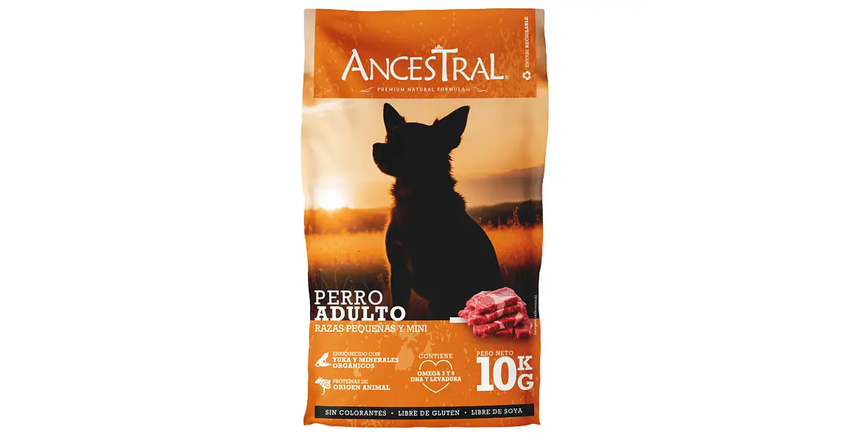 Alimento Ancestral Adulto raza pequeña 10kg
