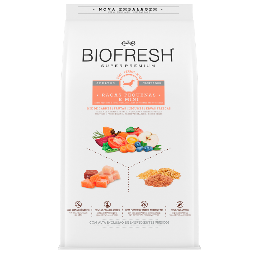 Alimento Biofresh Adulto Castrado Raza Pequeña 10kg