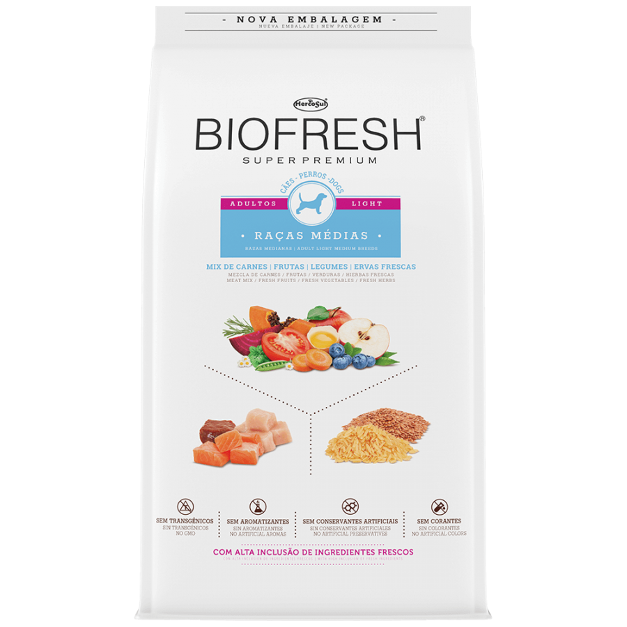 Alimento Biofresh Adulto Light Raza Mediana 10kg