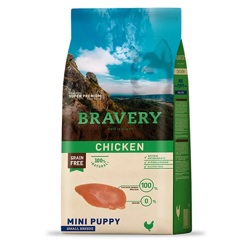 Alimento Bravery Cachorro Raza Pequeña Pollo 2kg