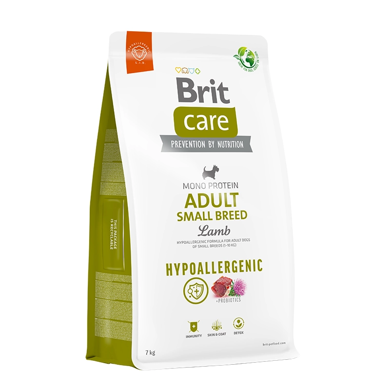 Alimento Britcare adulto raza pequeña cordero 7kg