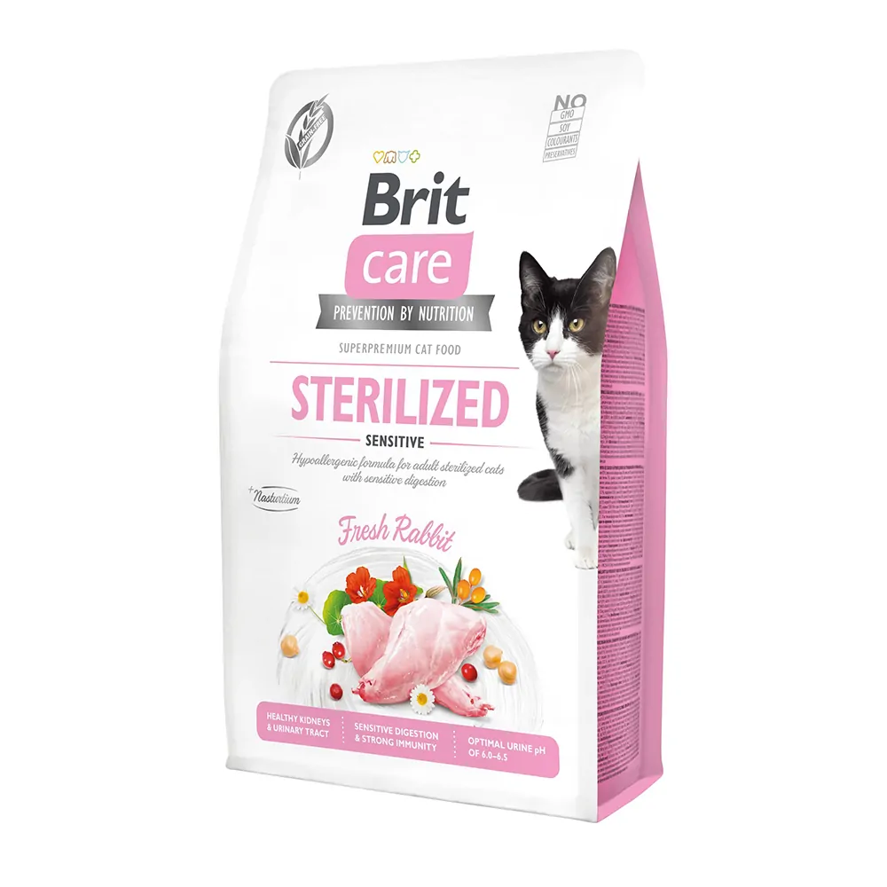 Alimento Britcare gato esterilizado sensitive 2kg