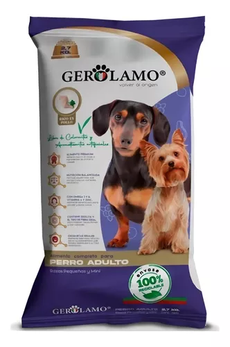 Alimento Gerolamo Adulto Raza Pequeña Y Minis 2.7kg