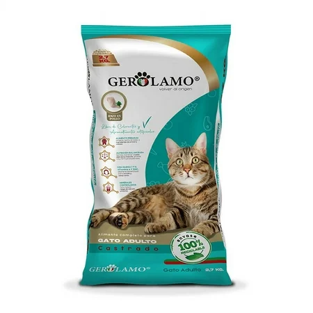 Alimento Gerolamo Gato Adulto Castrado 2.7kg