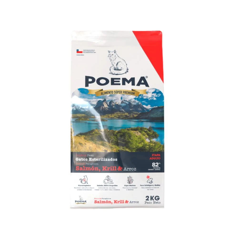 Alimento Poema Gato Castrado y Control De Peso 2kg