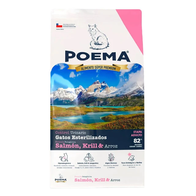 Alimento Poema Gato Castrado y Urinario 2kg
