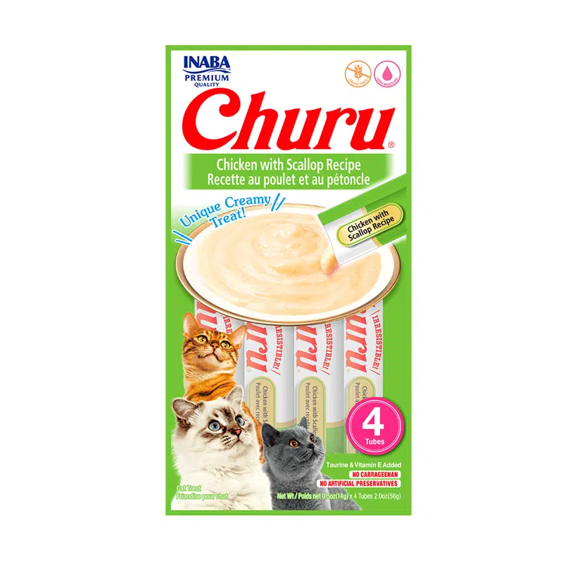 Churu Para Gato Sabor Pollo Con Vieira