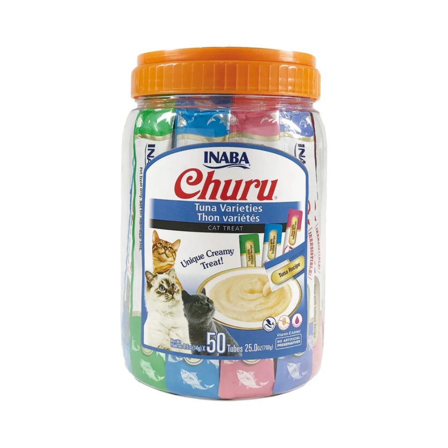 Churu Para Gato Sabor Variedades De Atun 50p