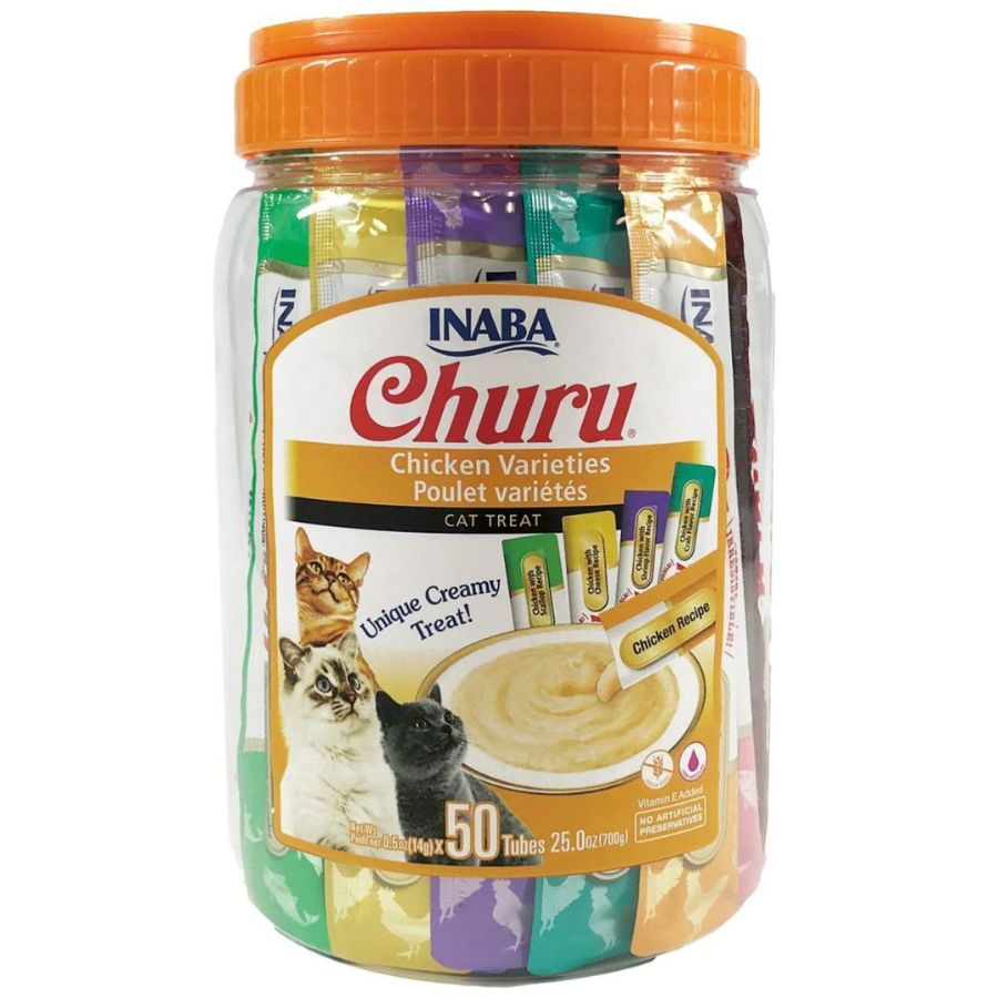 Churu Para Gato Sabor Variedades De Pollo 50p