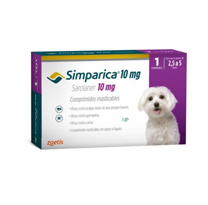 Comprimido Simparica 2.5 a 5 kg 1 Unidad