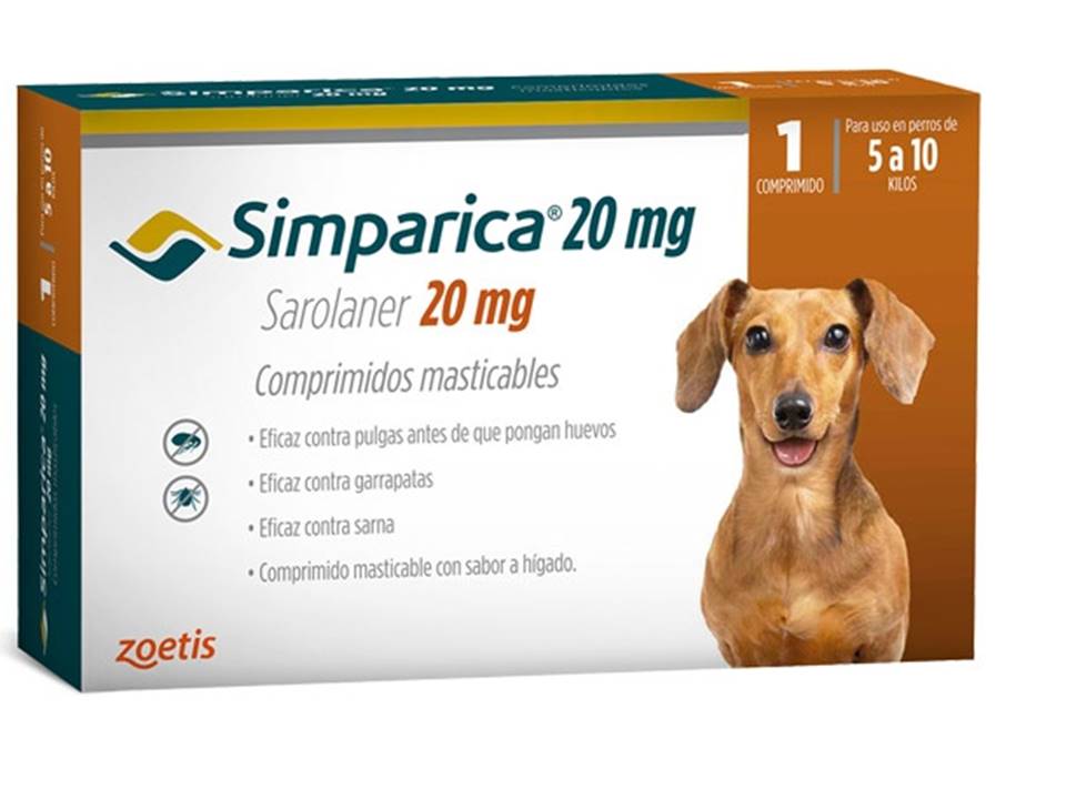 Comprimido Simparica 5 A 10kg 1 Unidad