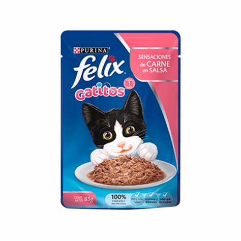 Pouch Felix Cachorro Carne En Salsa