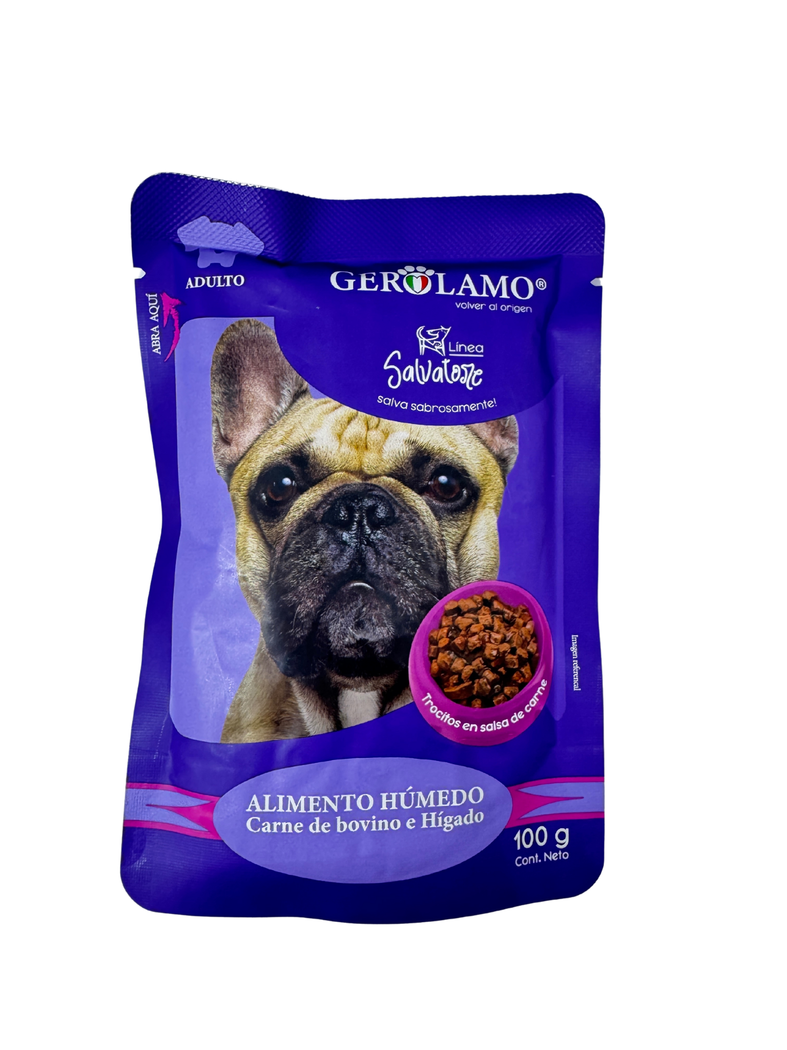 Pouch Gerolamo Salvatore Perro Adulto Carne 100gr