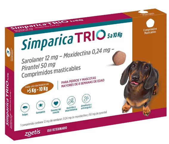 Simparica Trio 5,1 A 10kg