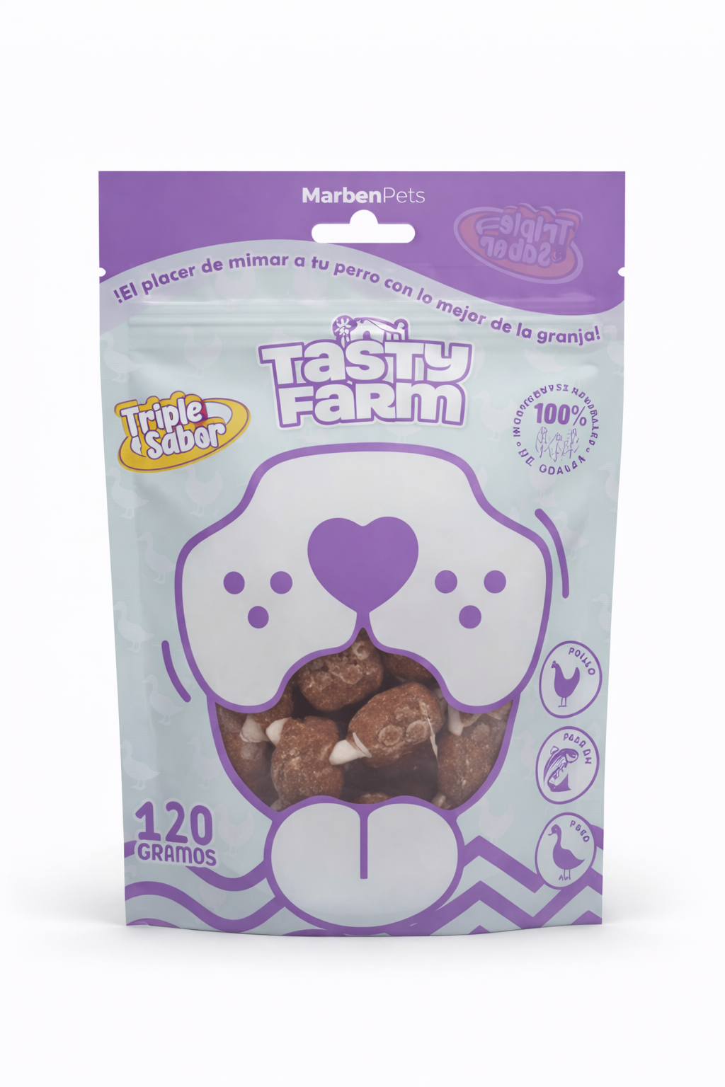 Snack TastyFarm Brocheta Triple sabor 120gr