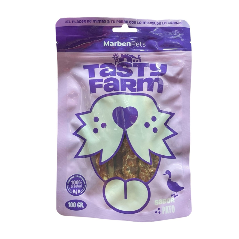 Snack TastyFarm Palo de Carnaza con Carne de Pato 100gr
